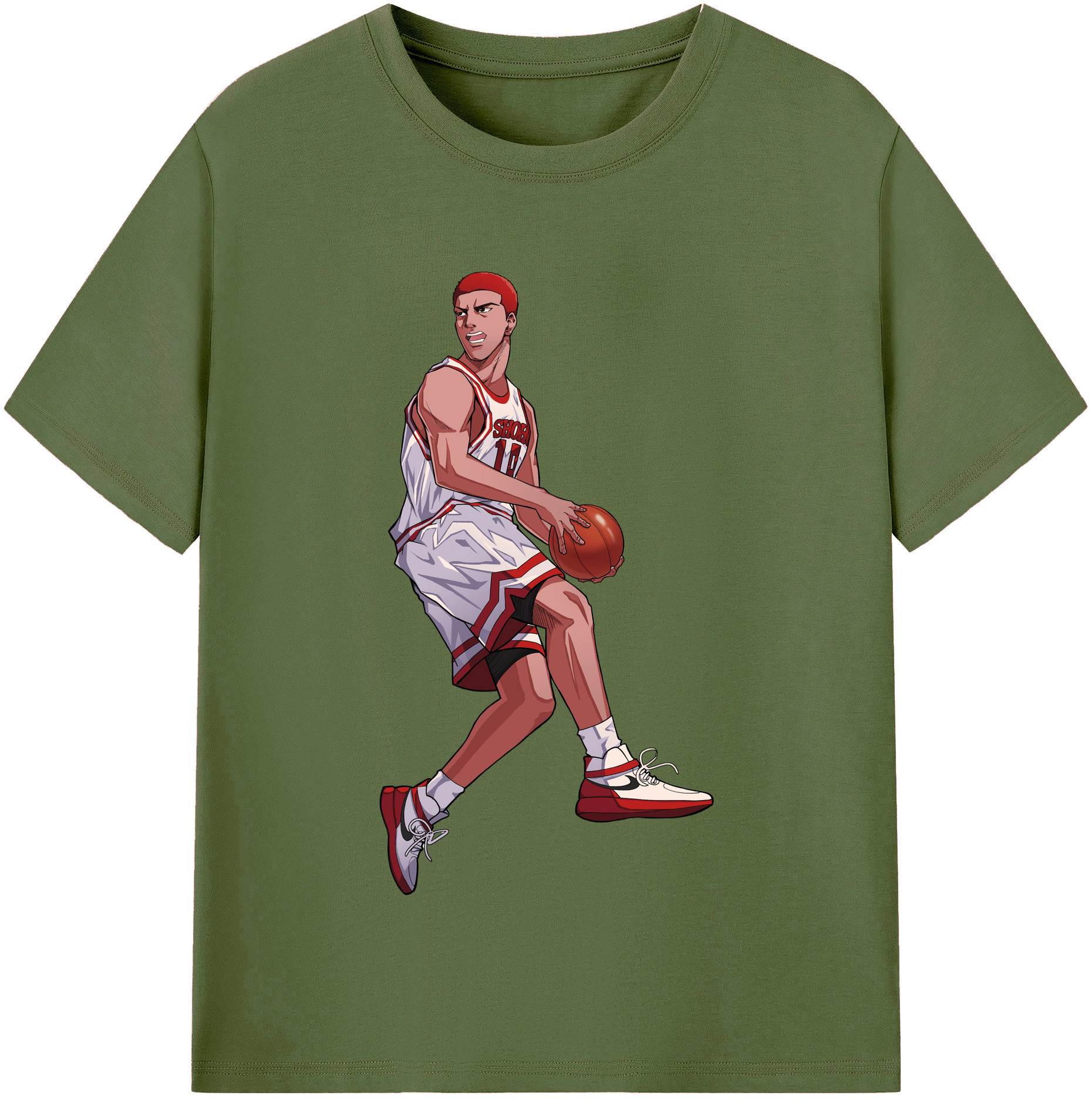 SLAM DUNK／スラムダンク 綿100％半袖Tシャツ（フロントプリント）